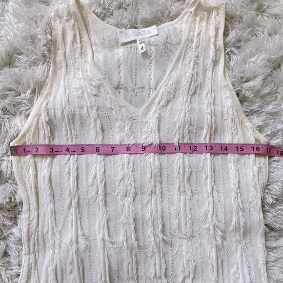Escada Fringe Cardigan and Tank Top Set - Picture 9 of 10